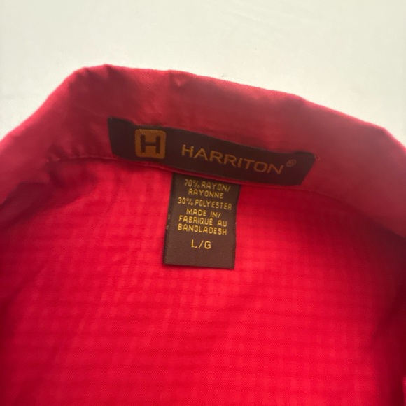 HABANERA CO. RED RETRO Embroidered Shirt Button Down Size MENS Medium - Picture 2 of 5